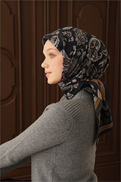 Velora Eşarp Shawl Pattern Siyah
