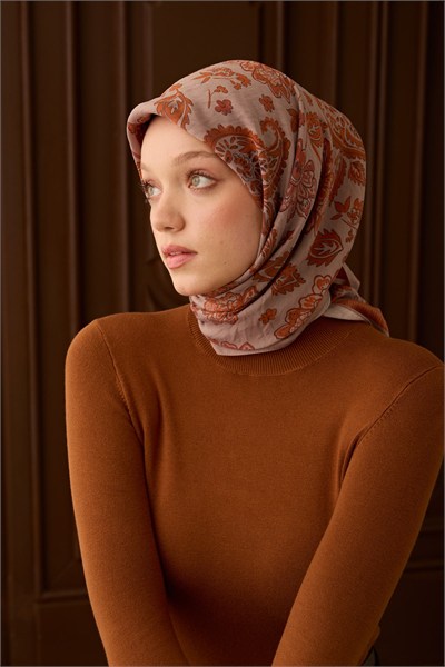 Velora Eşarp Shawl Pattern Turuncu