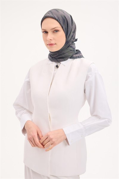 Velora Eşarp Sulu Boya Desen Orman Yeşili 90X90