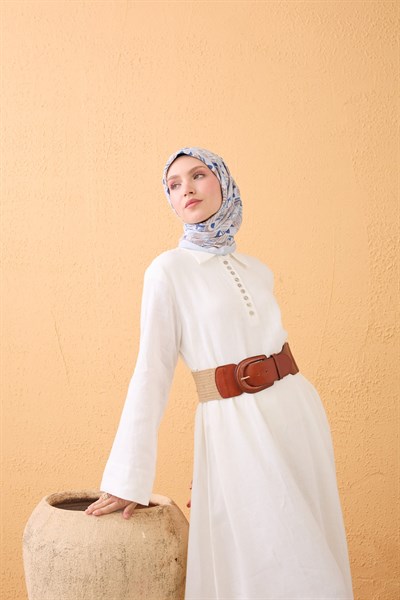 Velora Eşarp Vintage Paisley Bebe Mavisi