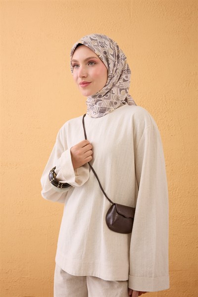 Velora Eşarp Vintage Paisley Bej