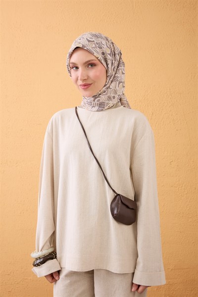 Velora Eşarp Vintage Paisley Bej