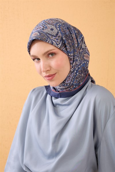 Velora Eşarp Vintage Paisley Lacivert