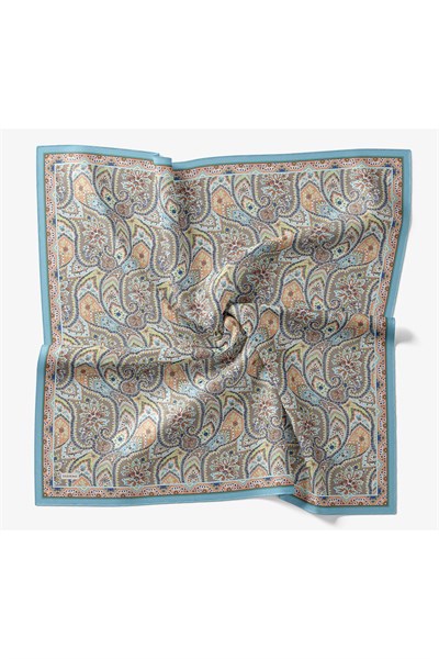 Velora Eşarp Vintage Paisley Mavi