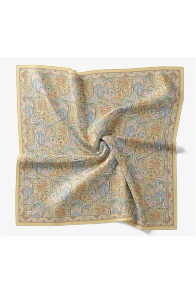 Velora Eşarp Vintage Paisley Sarı