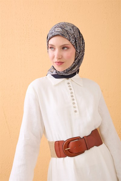 Velora Eşarp Vintage Paisley Siyah