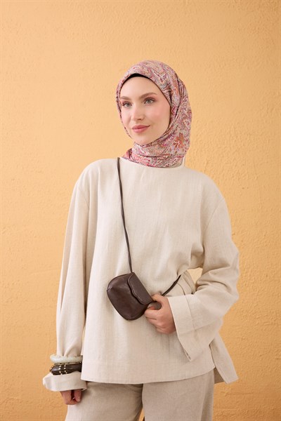 Velora Eşarp Vintage Paisley Somon