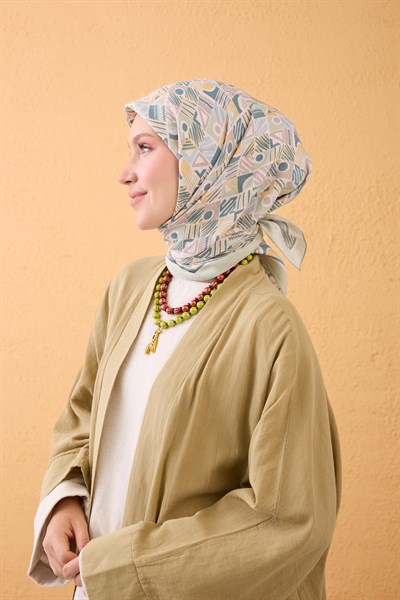 Velora Eşarp Vintage Paisley Su Yeşili