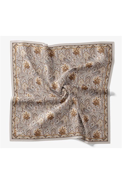 Velora Eşarp Vintage Paisley Taba