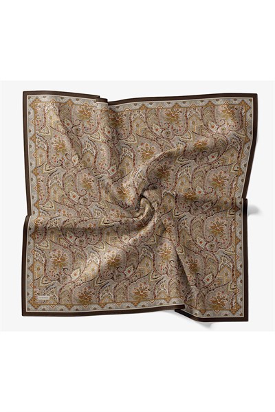 Velora Eşarp Vintage Paisley Yeşil Vizon