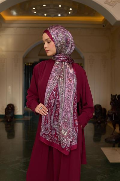 Vişne Çürüğü Hint Vual Şal -  5009-18