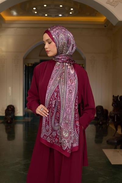 Vişne Çürüğü Hint Vual Şal - 5009-18