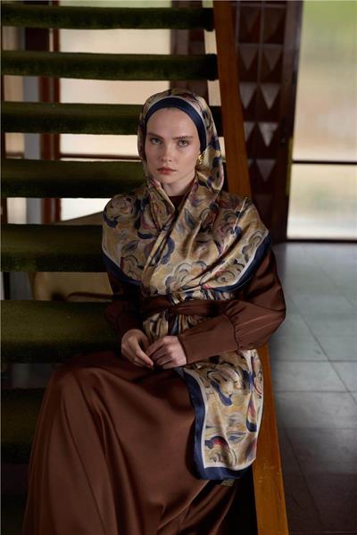 Winter Bloom Collection Hint İpek Şal 5014-10029