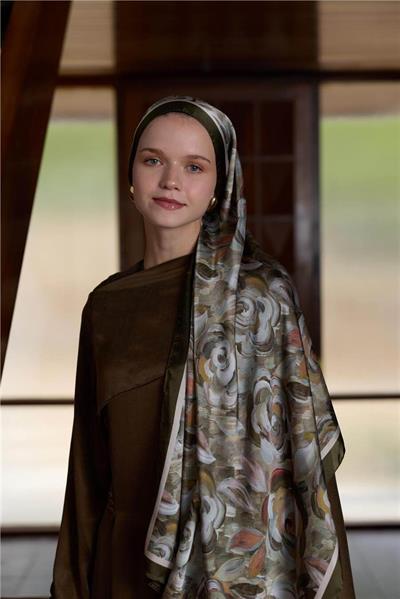 Winter Bloom Collection Hint İpek Şal 5014-10004