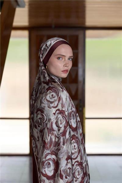 Winter Bloom Collection Hint İpek Şal 5014-10035