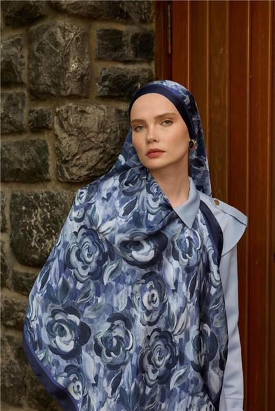 Winter Bloom Collection Hint İpek Şal 5014-10009