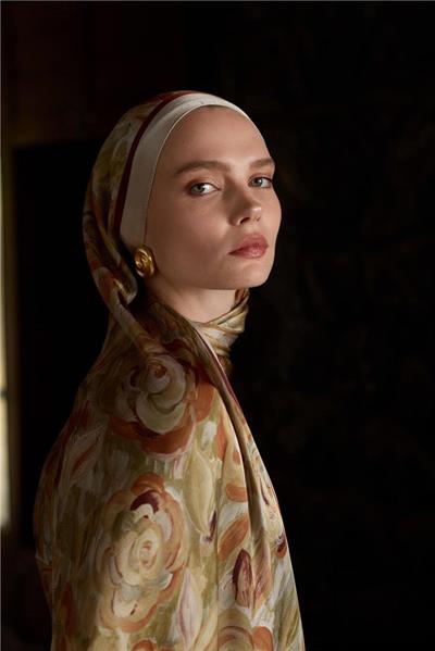 Winter Bloom Collection Hint İpek Şal 5014-10044