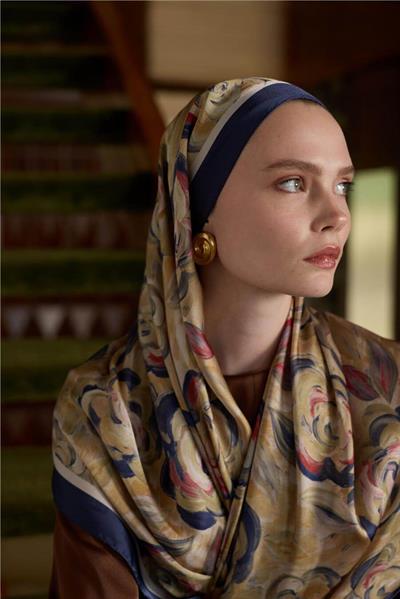 Winter Bloom Collection Hint İpek Şal 5014-10029