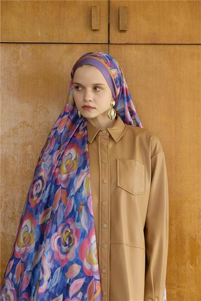 Winter Bloom Collection Hint İpek Şal 5014-10015