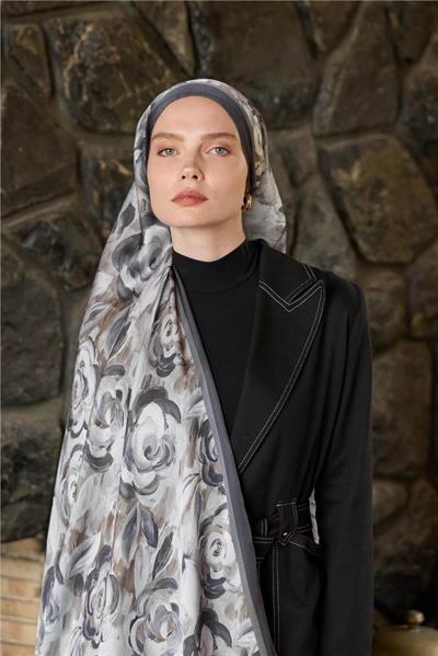 Winter Bloom Collection Hint İpek Şal 5014-10019