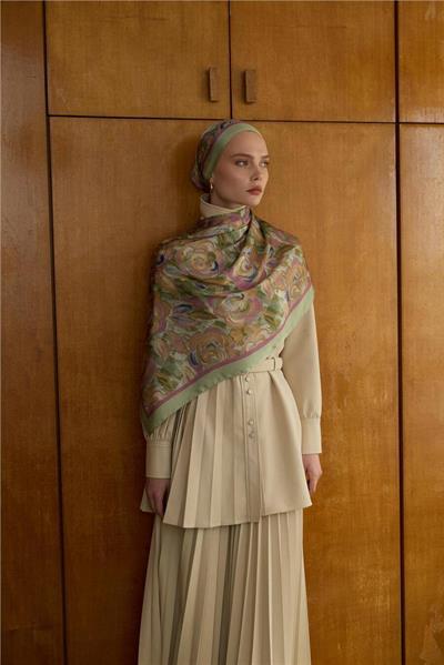 Winter Bloom Collection Hint İpek Şal 5014-10010