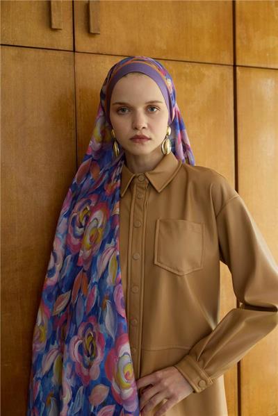 Winter Bloom Collection Hint İpek Şal 5014-10015
