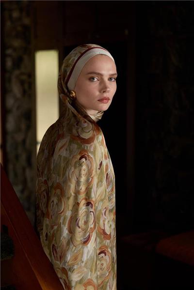 Winter Bloom Collection Hint İpek Şal 5014-10044