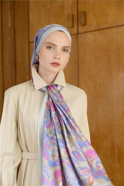 Winter Bloom Collection Hint İpek Şal 5014-10033