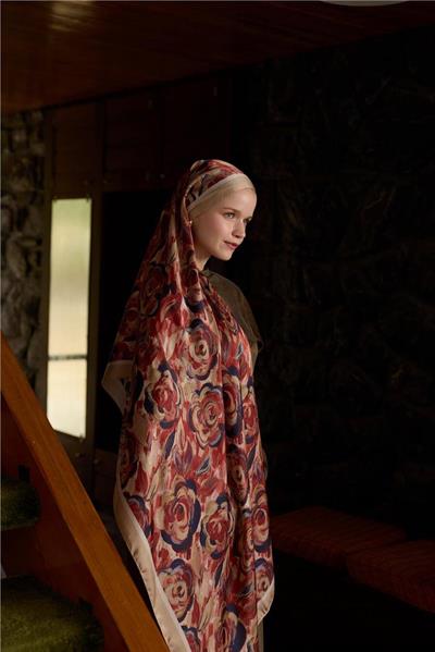 Winter Bloom Collection Hint İpek Şal 5014-10030