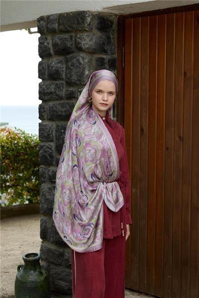 Winter Bloom Collection Hint İpek Şal 5014-10013
