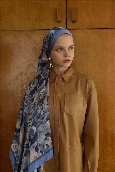 Winter Bloom Collection Hint İpek Şal 5014-10070