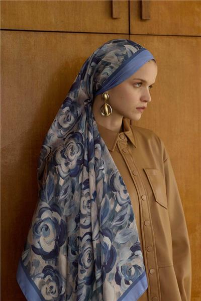 Winter Bloom Collection Hint İpek Şal 5014-10070