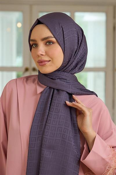 Yaz Işıltısı Koleksiyonu İpeksi Jakar Şal Arsenik 9016-18