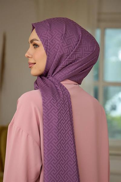 Yaz Işıltısı Koleksiyonu İpeksi Jakar Şal Gül Kurusu 9017-14