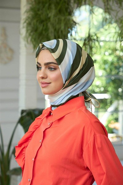 Yaz Işıltısı Koleksiyonu Soft Eşarp Buz Mavi Yeşil 1183-04