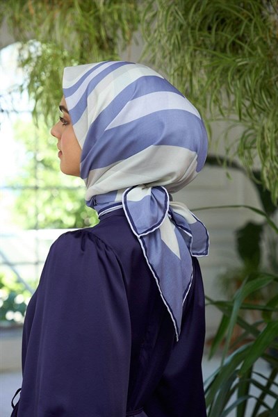 Yaz Işıltısı Koleksiyonu Soft Eşarp Gri Krem 1183-15