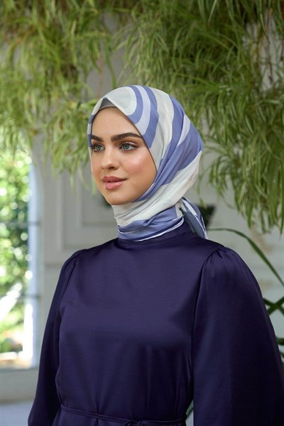 Yaz Işıltısı Koleksiyonu Soft Eşarp Gri Krem 1183-15