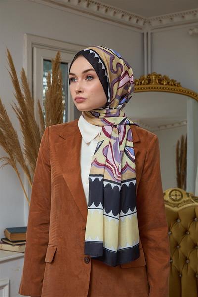 Yaz Işıltısı Koleksiyonu Soft Şal Açık Sarı Şeftali 3045-15