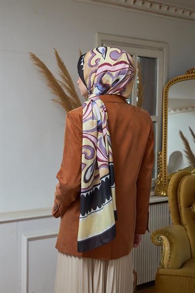 Yaz Işıltısı Koleksiyonu Soft Şal Açık Sarı Şeftali 3045-15