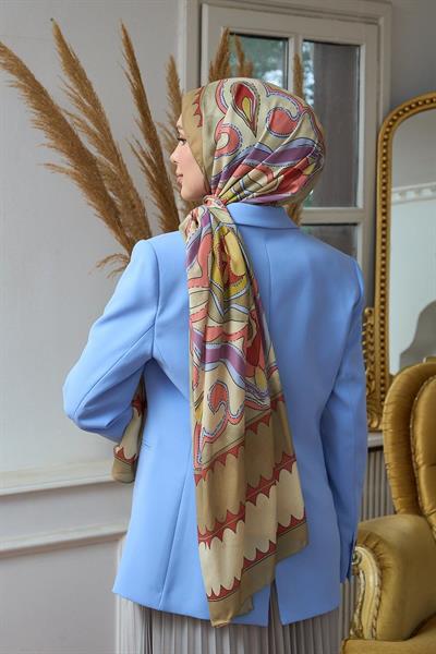 Yaz Işıltısı Koleksiyonu Soft Şal Krem Sütlü Kahve 3045-11