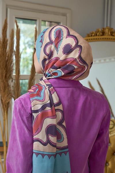 Yaz Işıltısı Koleksiyonu Soft Şal Mavi Menekşe 3045-05