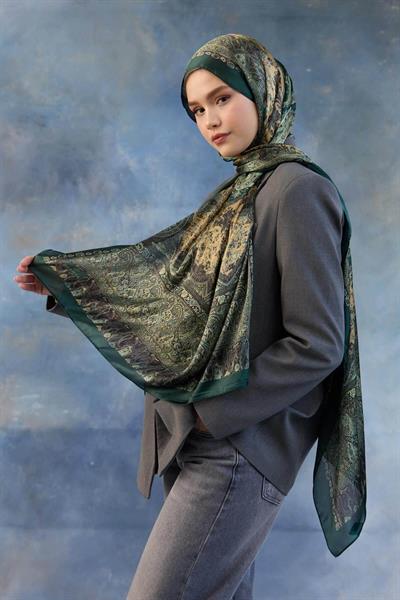 Zümrüt Hint Vual Şal -  5002-07