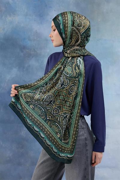 Zümrüt Hint Vual Şal - 5005-07