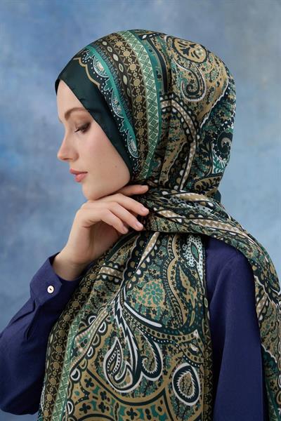 Zümrüt Hint Vual Şal - 5005-07