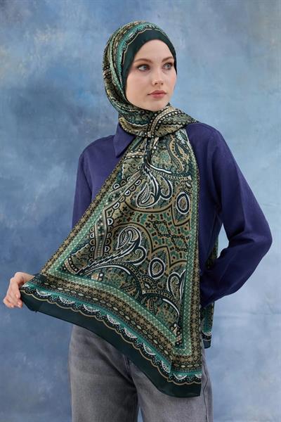 Zümrüt Hint Vual Şal - 5005-07