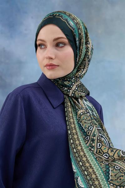 Zümrüt Hint Vual Şal - 5005-07
