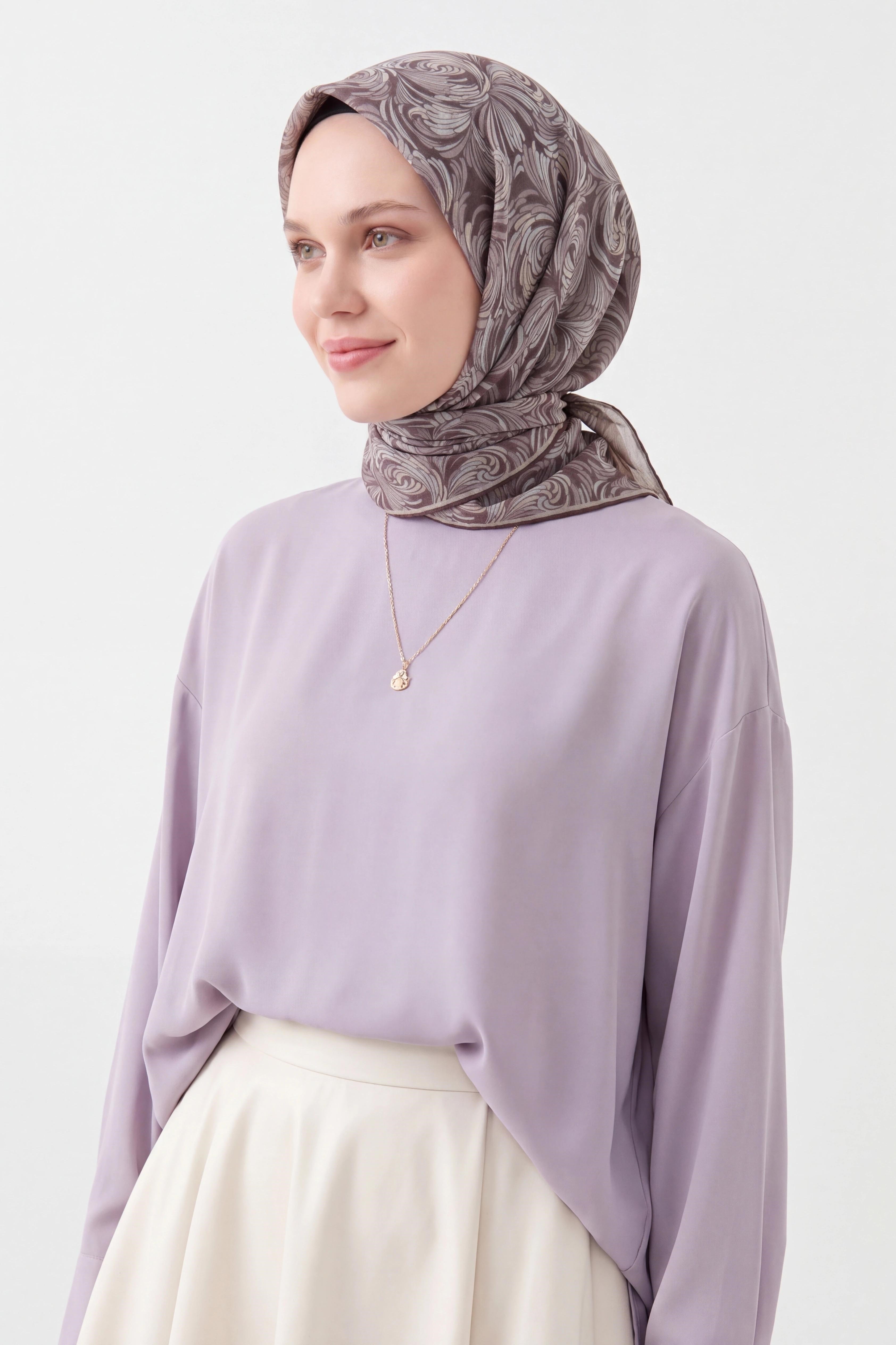 73167-10Soft Eşarp Vintage Flow Lila
