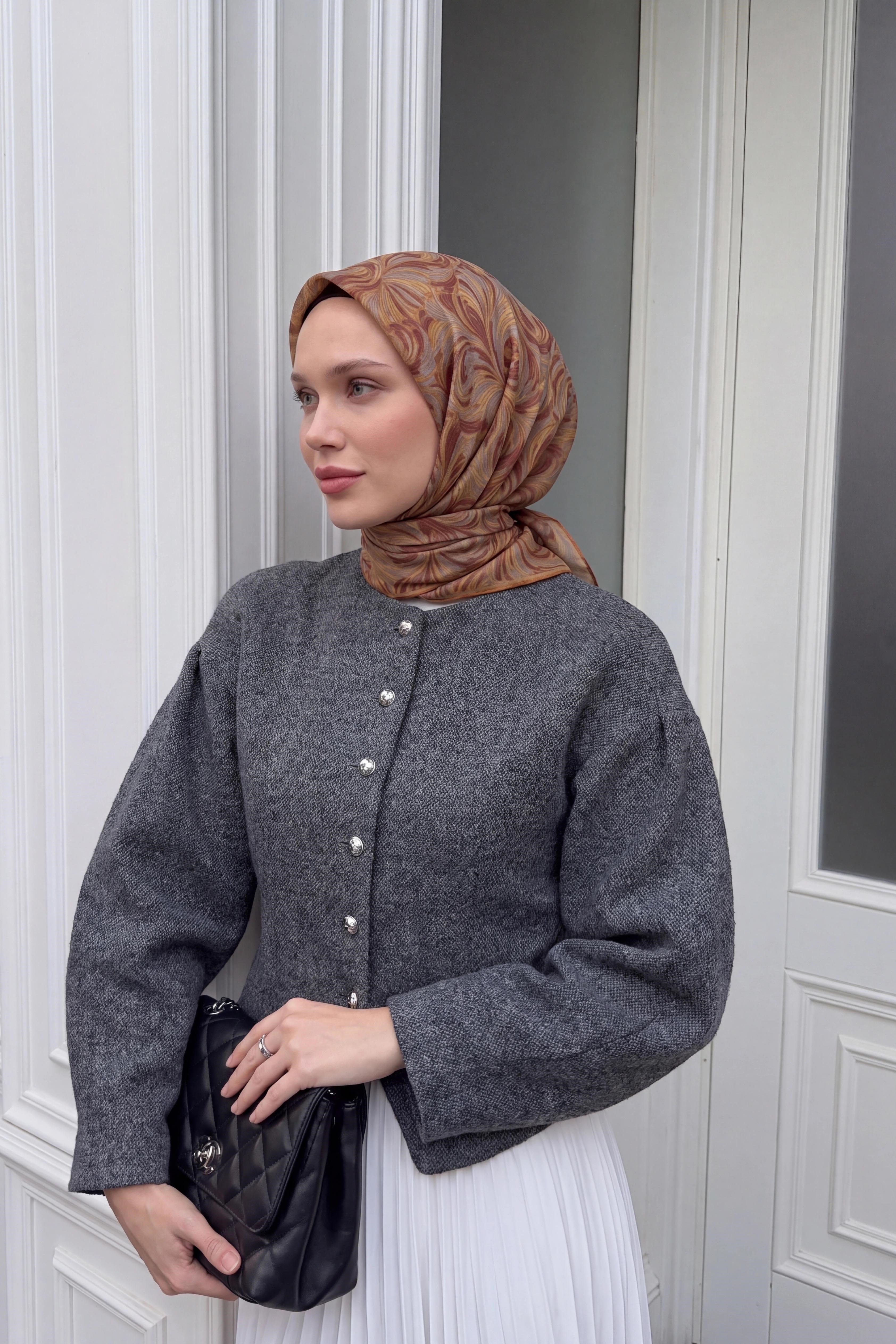 73167-19Soft Eşarp Vintage Flow Tarçın