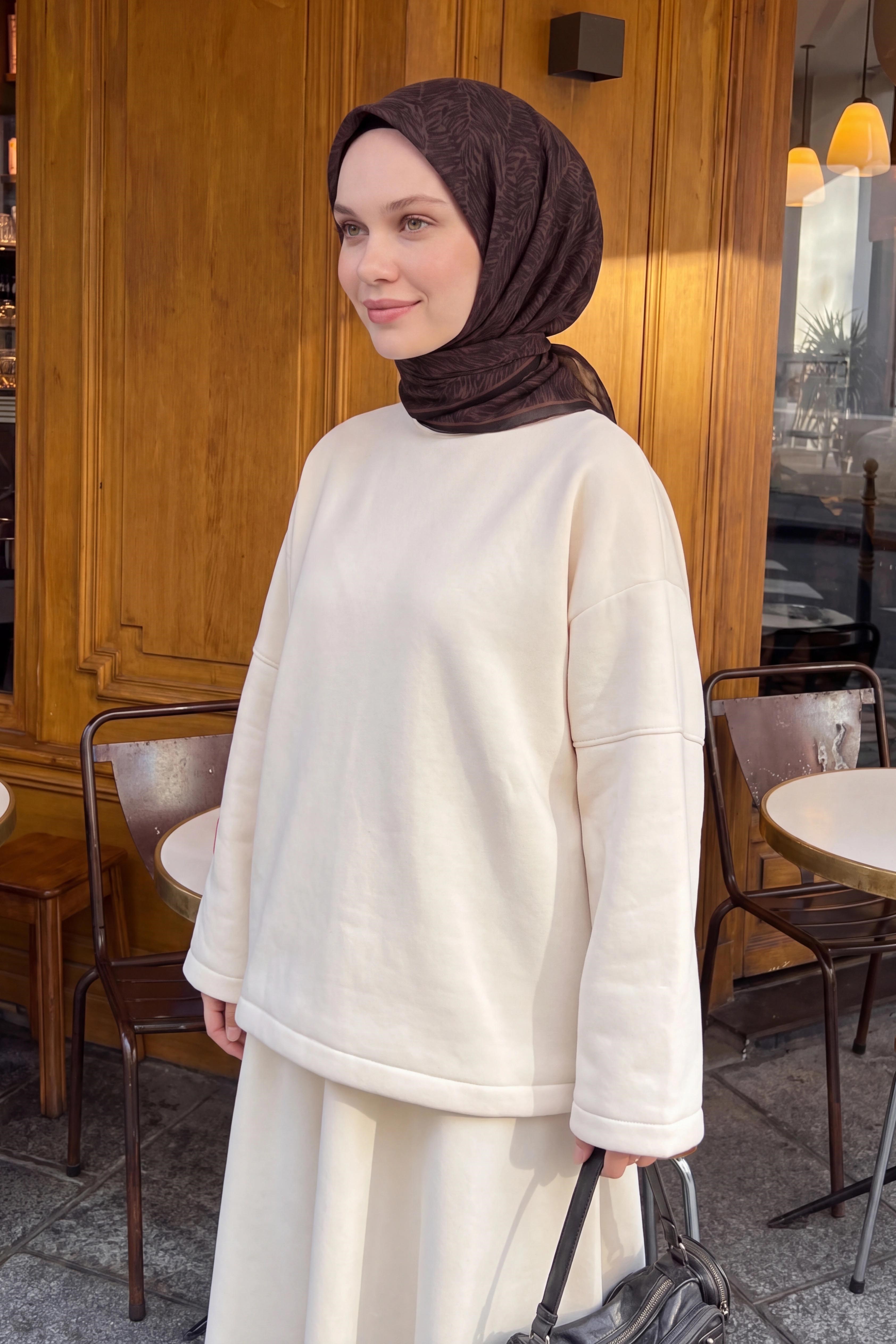 73169-07Soft Eşarp Petra Kahverengi
