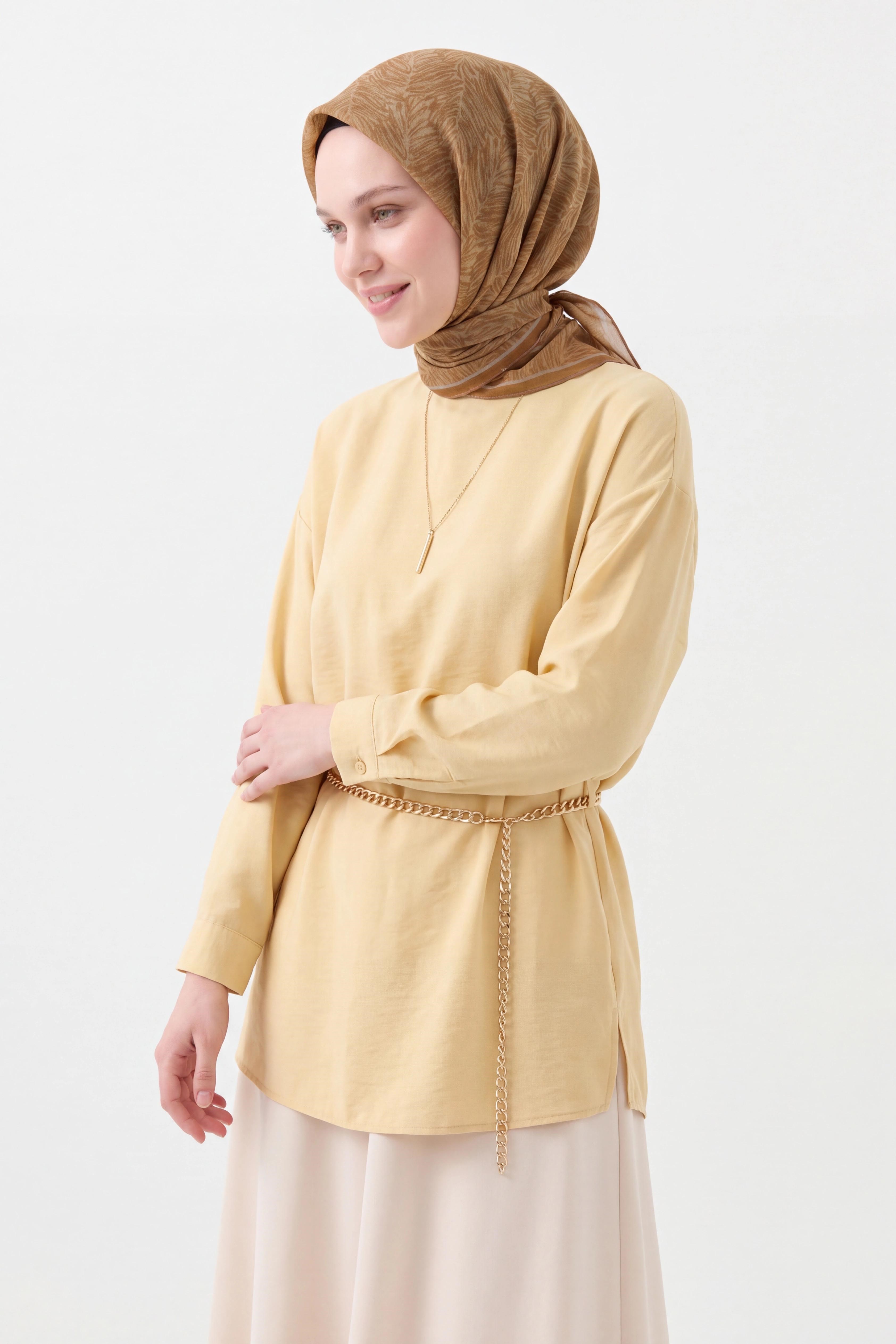 73169-09Soft Eşarp Petra Altın Sarısı